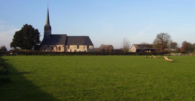 L'église Saint-Martin de Bazoques (Eure).