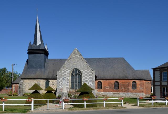Église Saint-Brice à Fleury-la-Forêt, Eure, Normandie, France