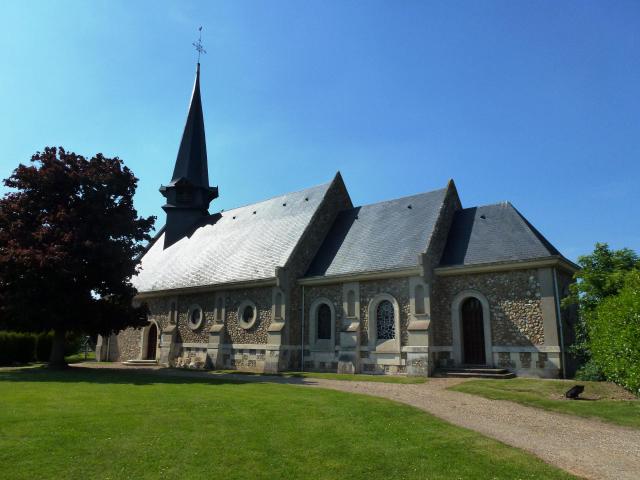 Berville-la-Campagne (Eure, Fr) église Notre-Dame-de-Fatima