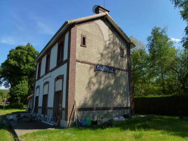 Voie verte Évreux-Vallée du Bec 09, ancienne gare de Calleville