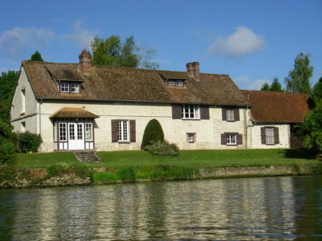 PARIS-ROUEN en kayak 320/453, maison Normande de bord de Seine