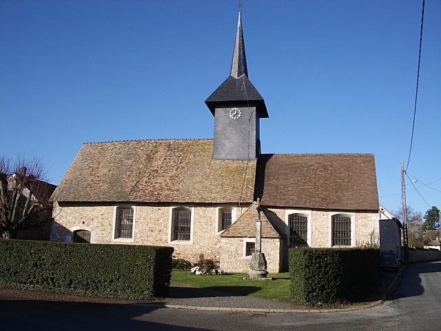 L'église Saint-Jean Baptiste à La Heunière (Eure).