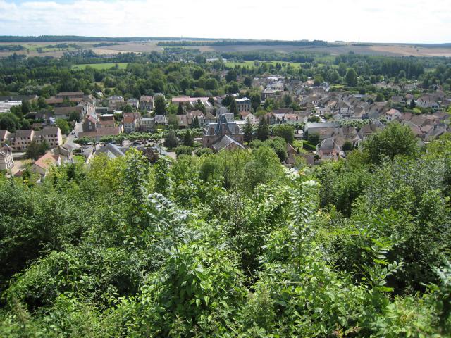 Le village vu du château.