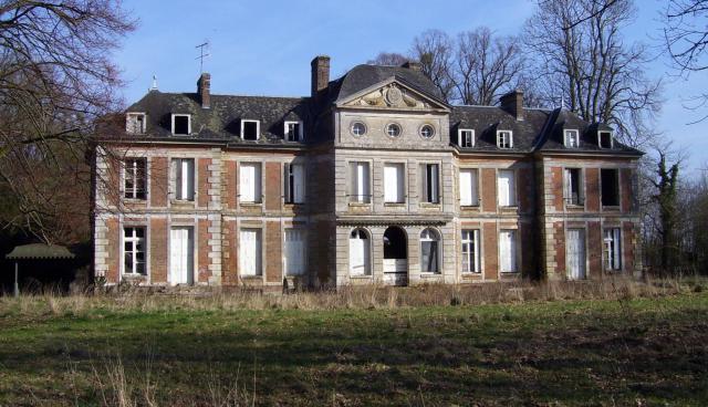 Château de Giverville (18e siècle) à Giverville, dans l'Eure (27), Haute-Normandie. Siège de la famille "de Giverville".