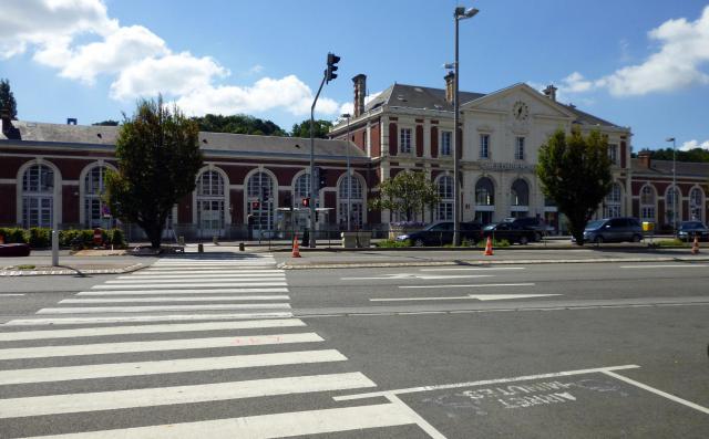 Gare d'Évreux, construite en 1887.