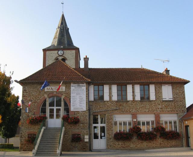 Mairie de Nogentel. (département de l'Aisne, région Picardie).