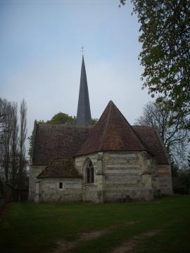 Église Saint-Aubin de Doudeauville-en-Vexin.
