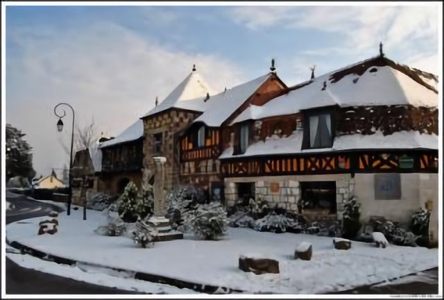 Le Manoir des Saules sous la neige !