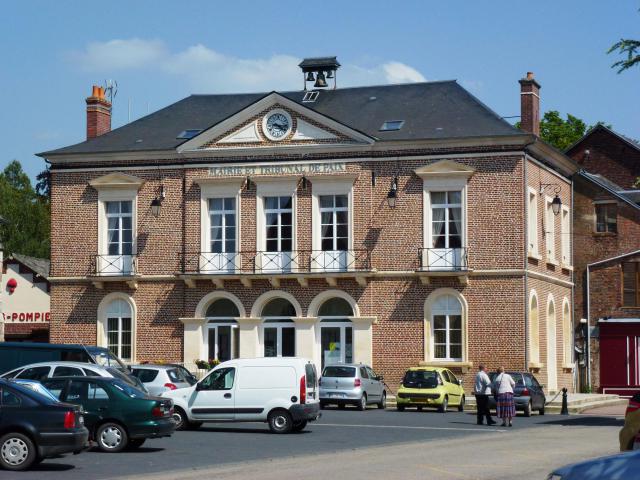 Thiberville (Eure, Fr) mairie et tribunal de Paix