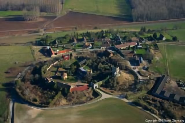 Château sur Epte (vue aérienne)