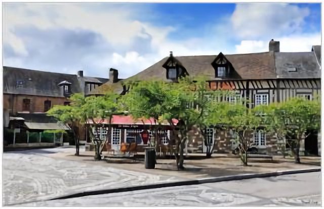Pont-Audemer, la place Jules Goulley