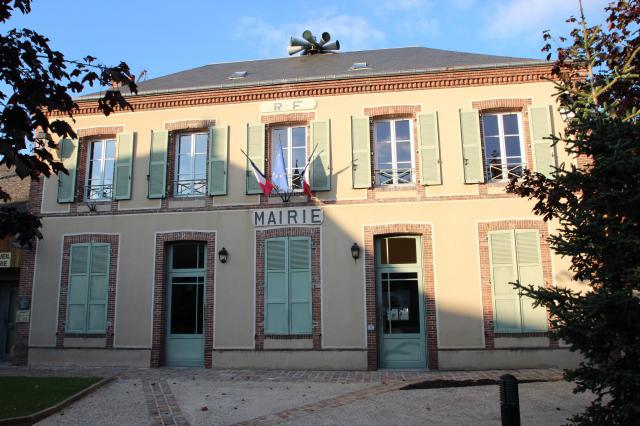 Mairie de Villemeux-sur-Eure en France.