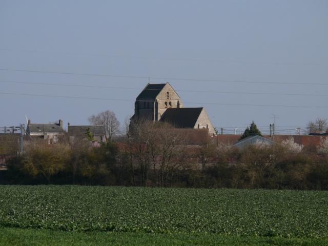L'église Saint-Georges-et-Saint-Gilles de Santeuil (Eure-et-Loir, Centre, France).
