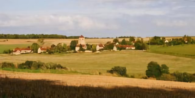 Vendières depuis le village de Monthubert