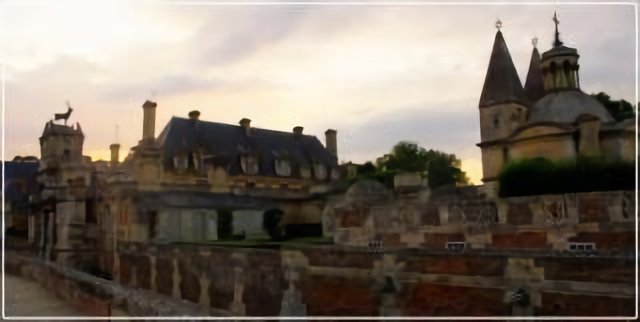 Crépuscule au château d'Anet