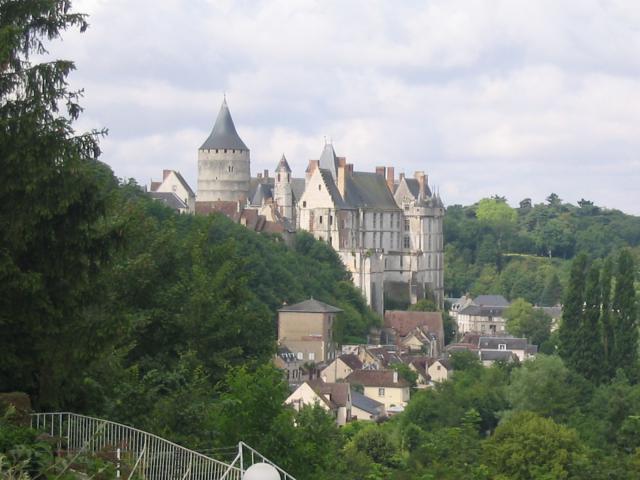 Vue d'ensemble du château de Châteaudun ,France.