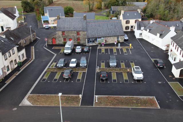Hanvec. Vue du clocher