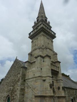 Plabennec : le clocher de la chapelle de Locmaria