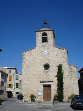 Roman catholic church of Saint-Chaptes (Gard, Fr).