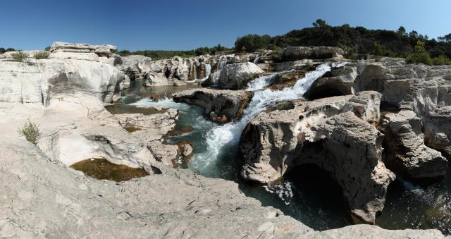 Les cascades du Sautadet de la Cèze, près de Bagnols-sur-Cèze, dans le Gard