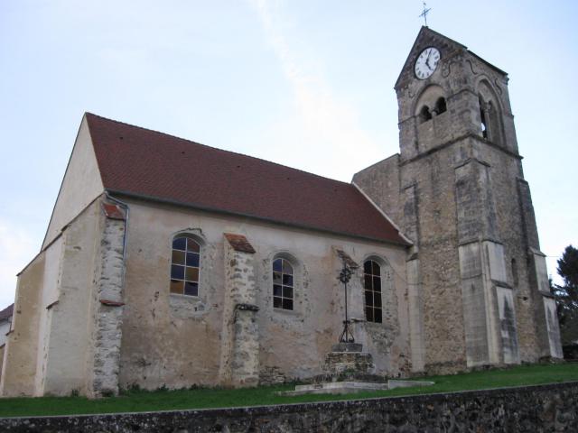 Église Saint-Quentin de Domptin. (département de l'Aisne , région Picardie).