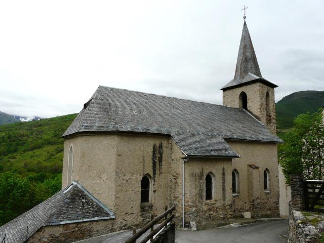 L'église de Portet-de-Luchon, Haute-Garonne, France.