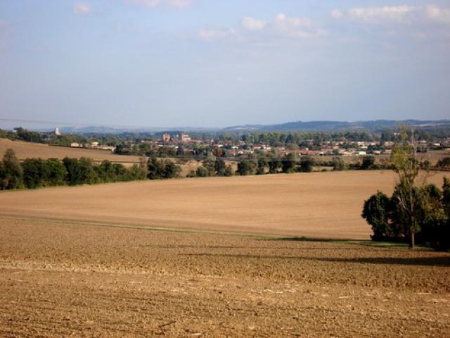 Baziège vue depuis Majouret