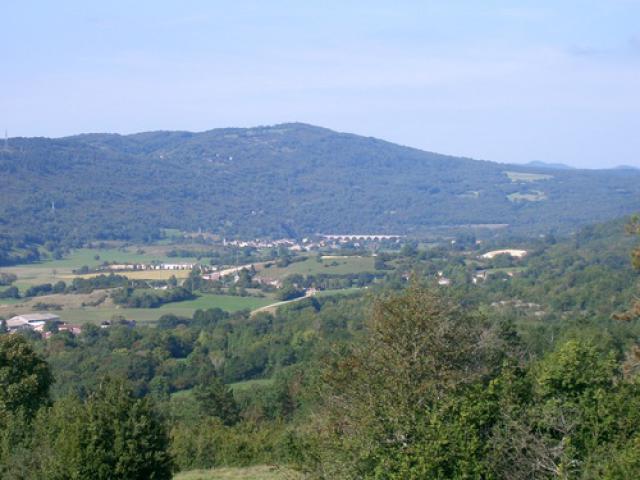 Viaduc de Cize vu du paturage de Perroi