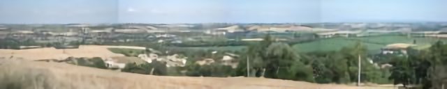 Ayguesvives : Vue sur Baziège depuis la Croix d'En Mauran