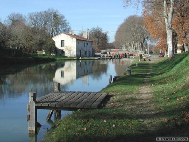 Canal du Midi, écluse de Renneville