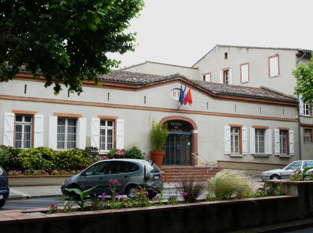L'hôtel de ville de Carbonne, Haute-Garonne, France.
