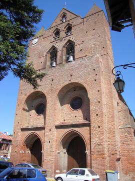 Baziège (Haute-Garonne, Fr) église de style toulousain