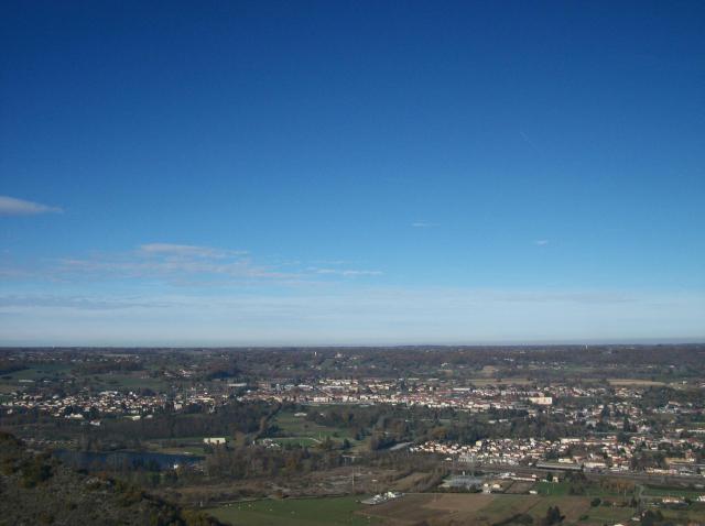 Montréjeau vue depuis le Picon