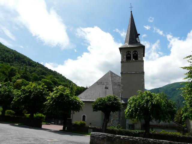 L'église de Marignac, Haute-Garonne, France.
