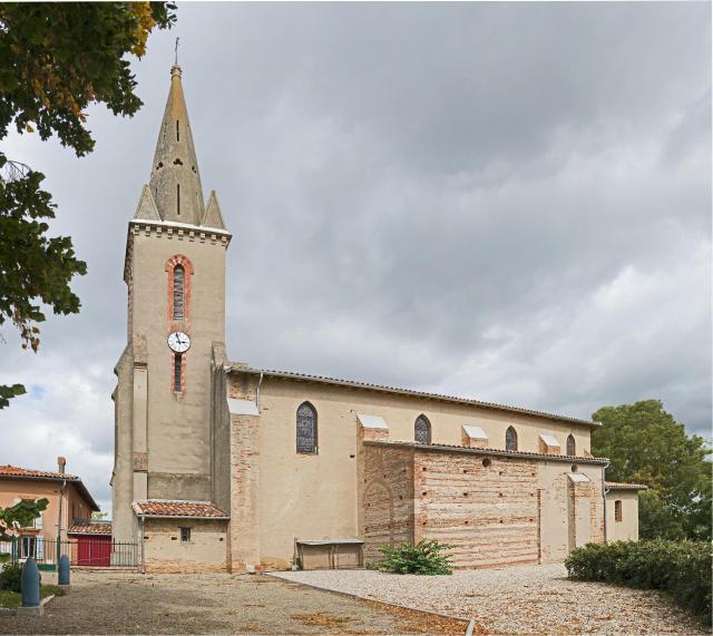 Français : Villaudric. L'église.