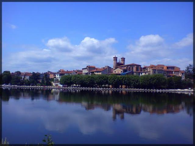 Cazères - Reflets sur la Garonne