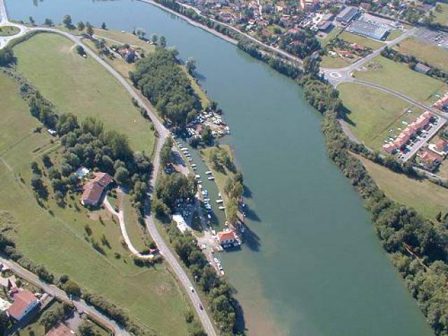 Port de plaisance vue aérienne