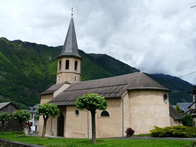L'église de Juzet-de-Luchon, Haute-Garonne, France.