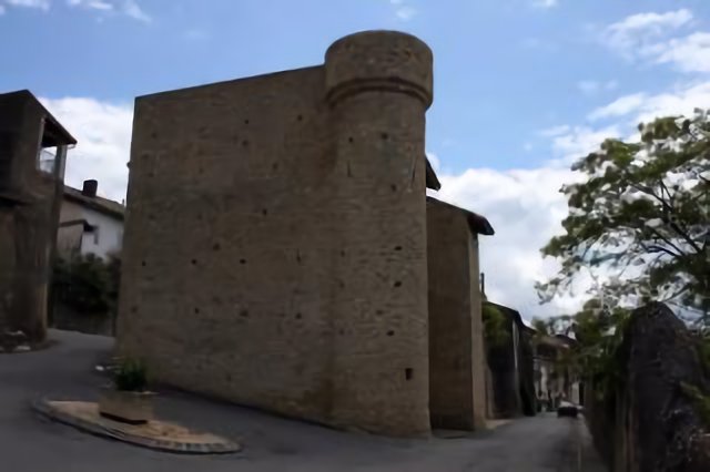 The Remaining Tower of the Domjon of the Castle at Aurignac, Midi-Pyrenees