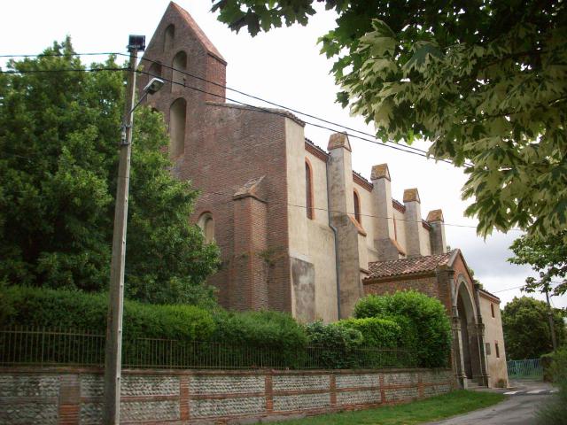 Église de Caujac (Haute-Garonne, France).