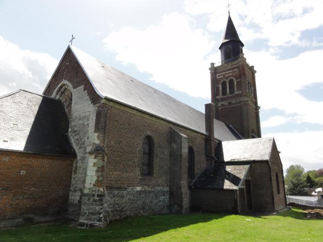 Séry-lès-Mézières (Aisne) église Saint-Martin extérieur