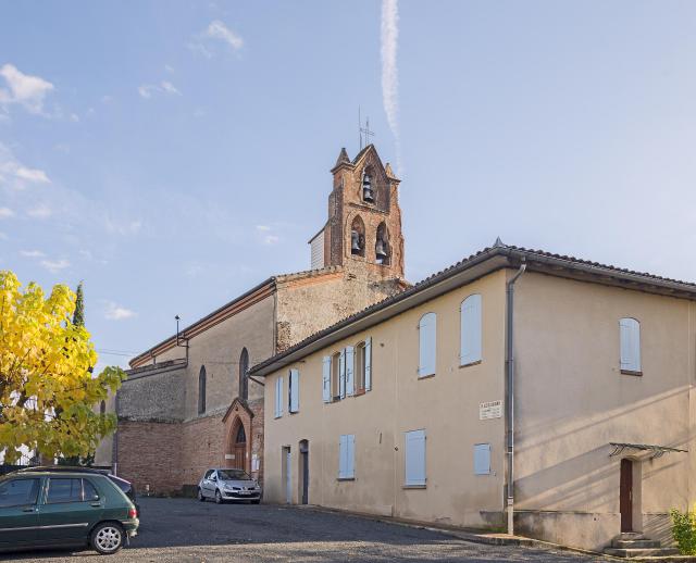 Français : L’église de Layrac-sur-Tarn, Haute-Garonne, France.