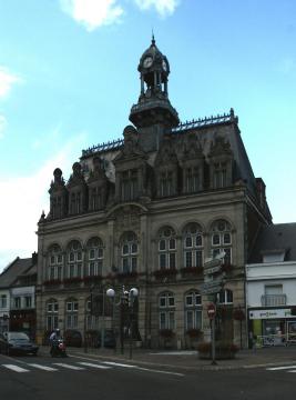 Hôtel de ville de Bohain-en-Vermandois, commune de l'Aisne, inauguré en 1884