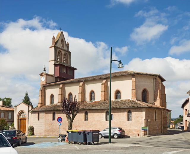 Français : Bruguières (Haute-Garonne), France. L’ Église Saint-Martin.