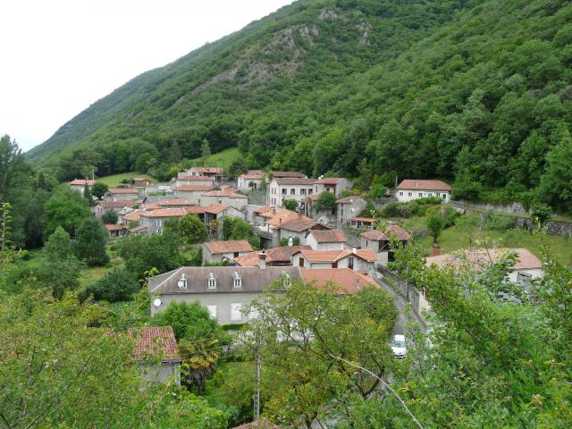 Le village de Galié, Haute-Garonne, France.