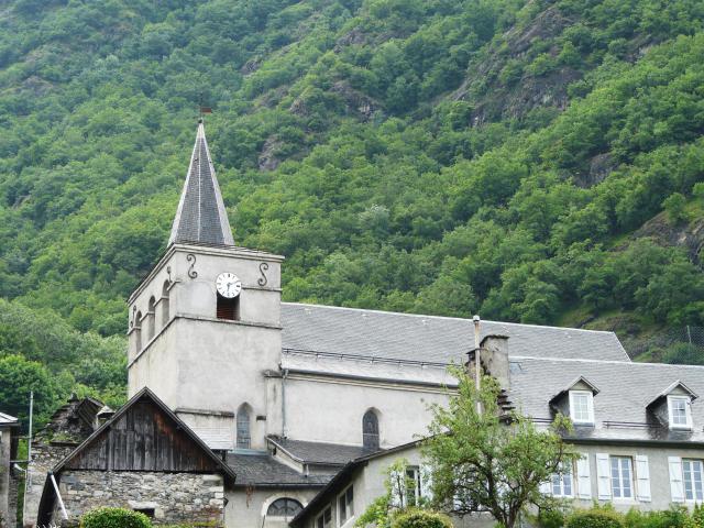 L'église de Cierp, Cierp-Gaud, Haute-Garonne, France.