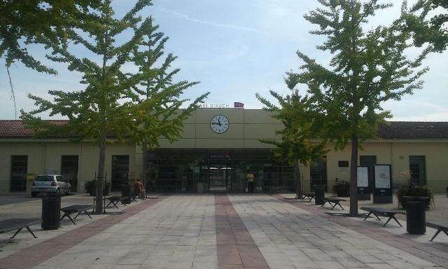 La gare d'Auch (Gers, France).
