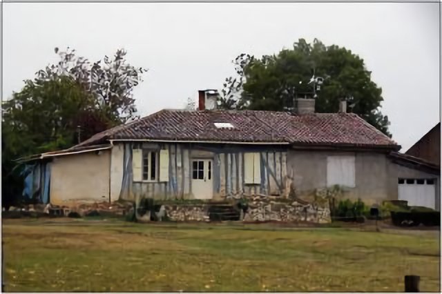 LALANNE [32] - Maison gersoise à pans de bois (octobre 2012)