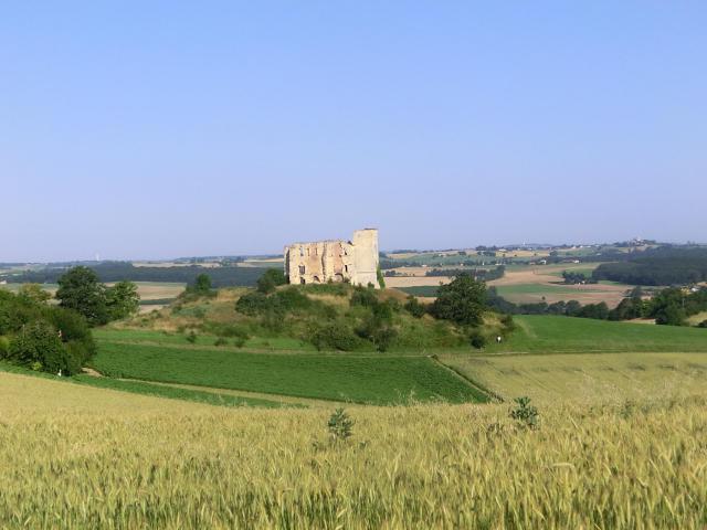 ruines du château de Gachepouy, à Castet-Arrouy (Gers, Occitanie, France)