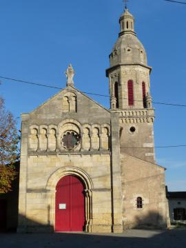 Eglise d'Eyrans, Gironde, France